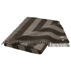 Wool blanket Sonja - brown-grey